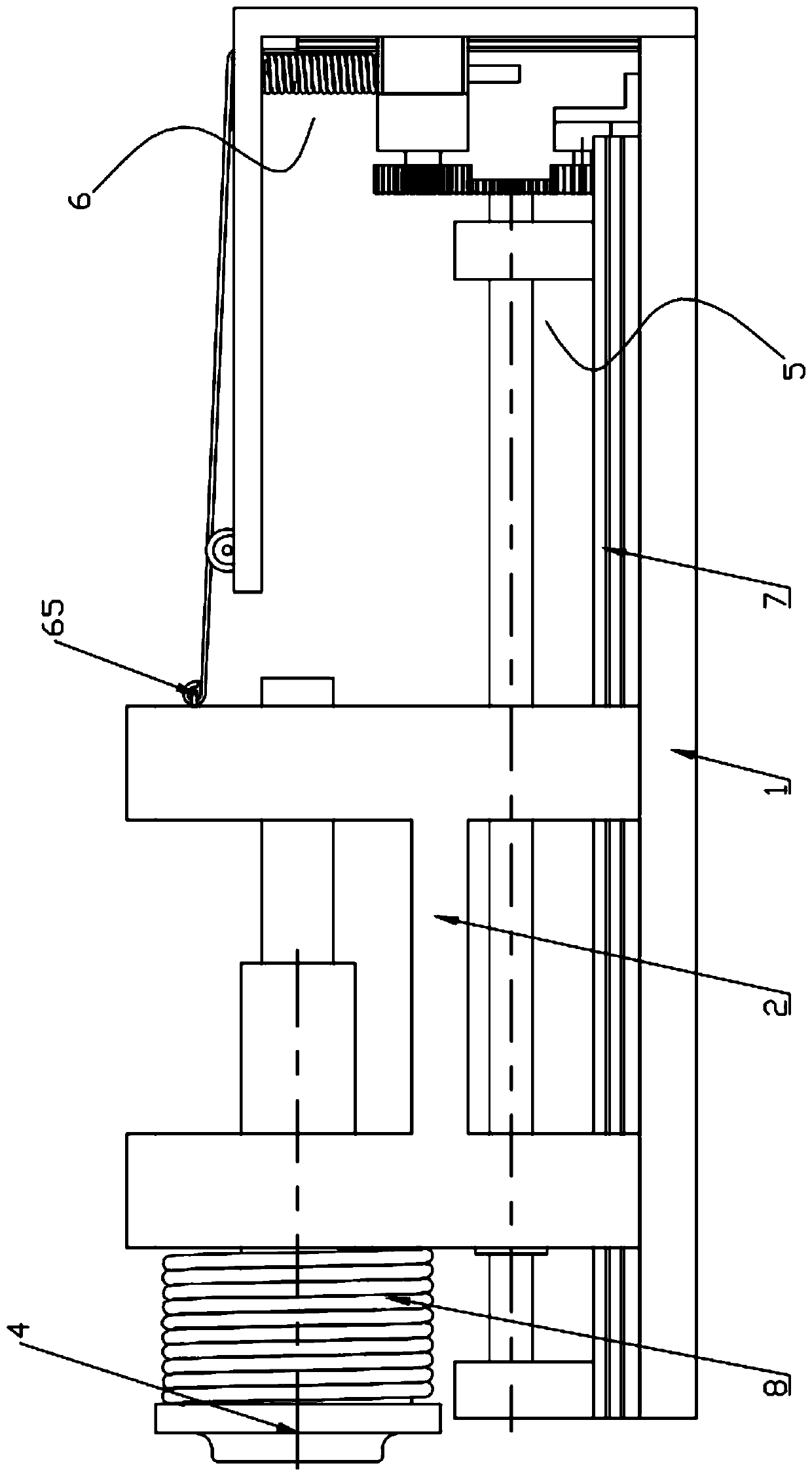 Axial positioning support structure for round timber processing, and application method thereof