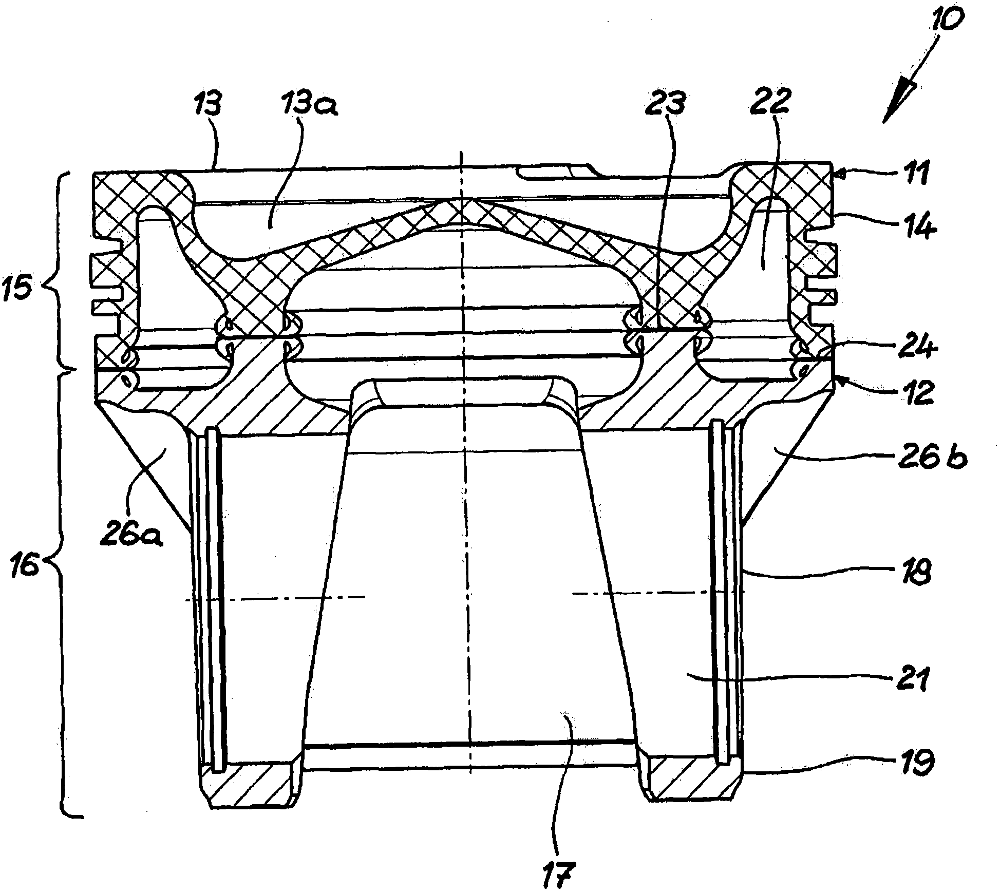 Piston for an internal combustion engine