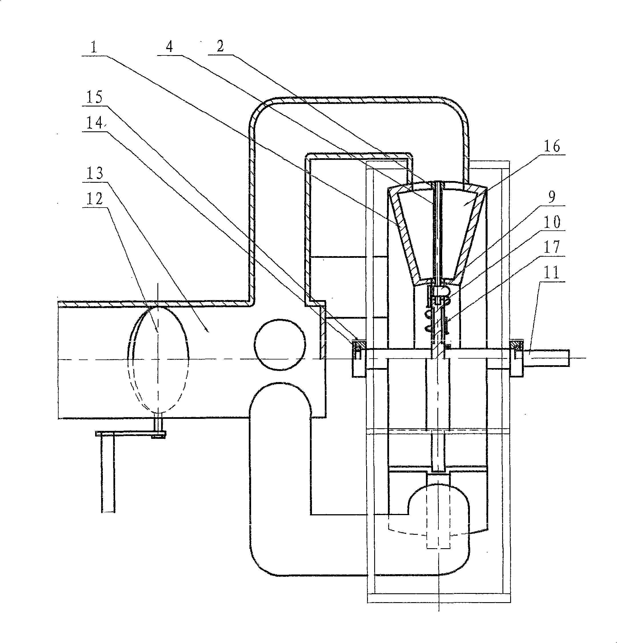 Water pressure type hydraulic machine