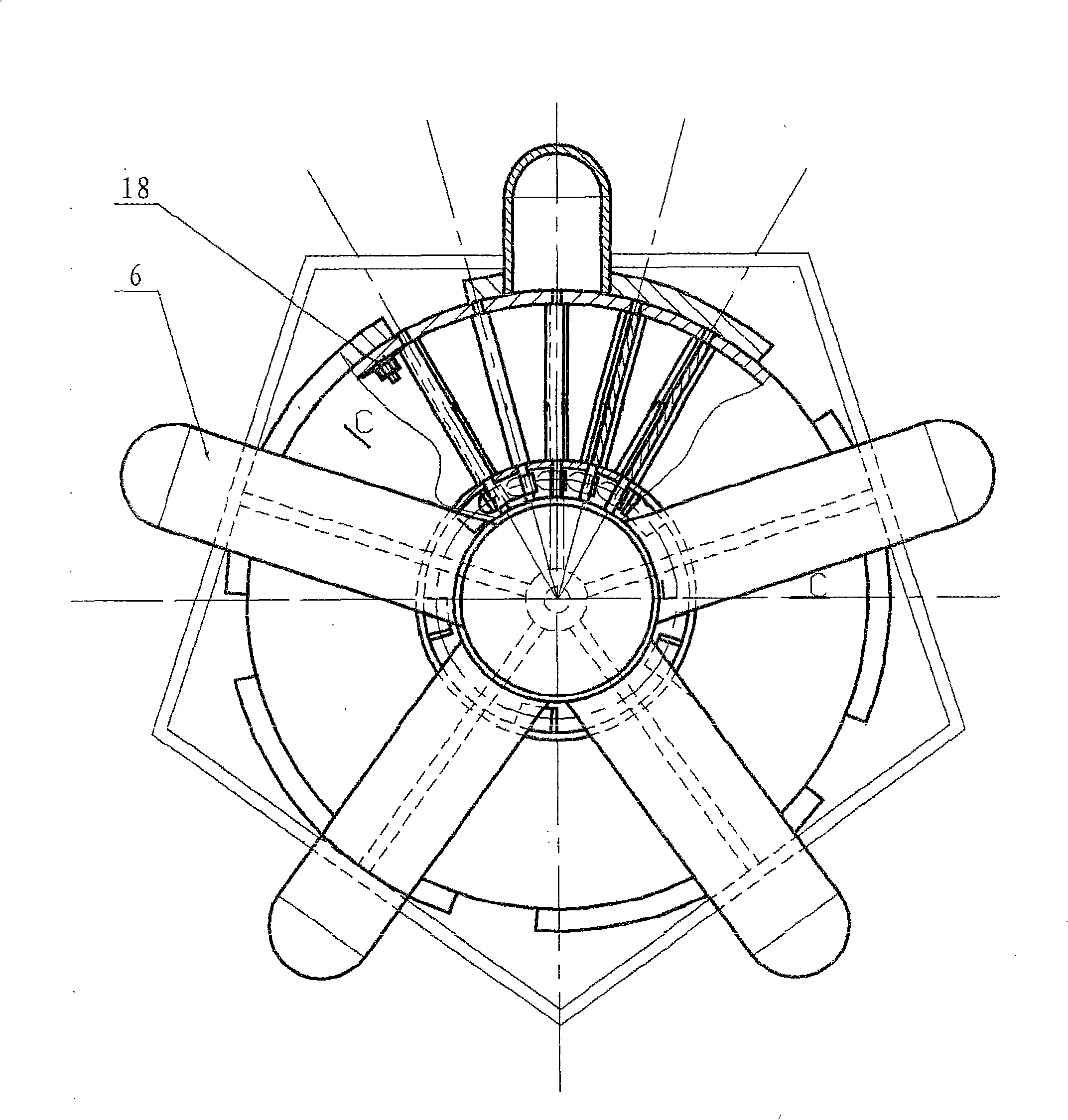 Water pressure type hydraulic machine