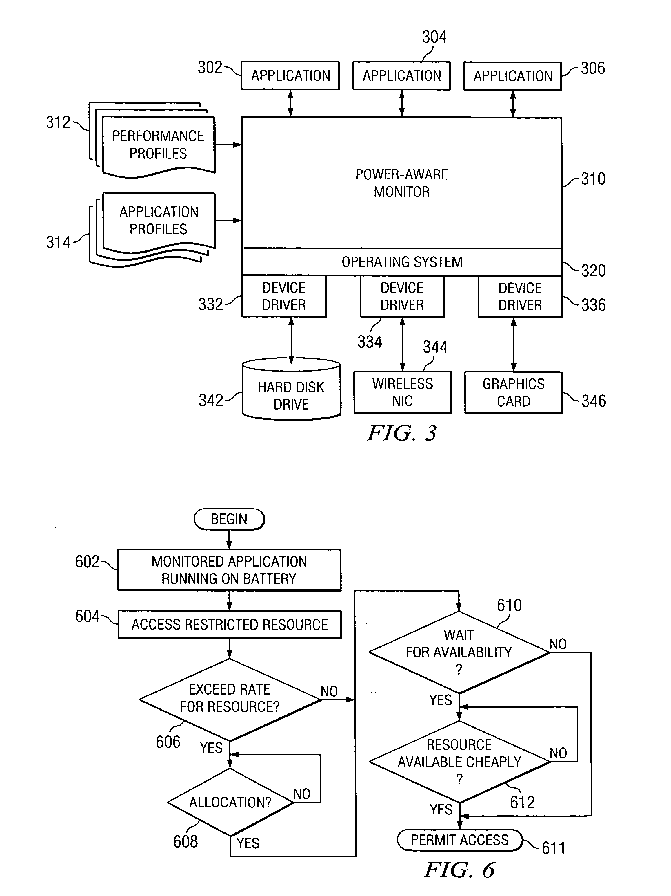 Method, apparatus, and program for adaptive control of application power consumption in a mobile computer