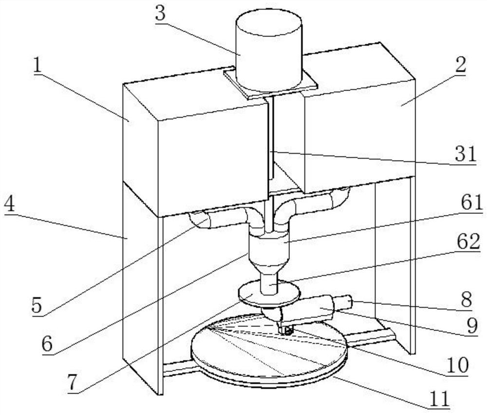 Ceramic particle wet spraying equipment for surface treatment of electronic materials and spraying method thereof