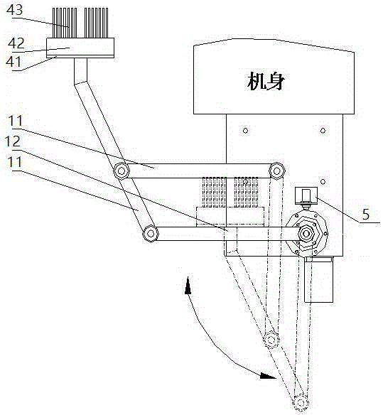 Ink jetting device of press machine