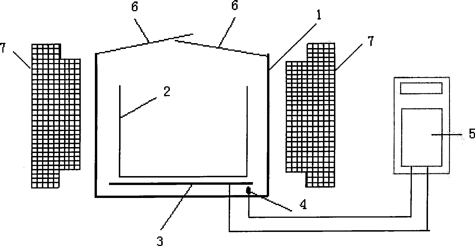Method for preparing polysilicon solar battery suede in magnetic field