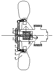 Thermosensitive control variable pitch fan