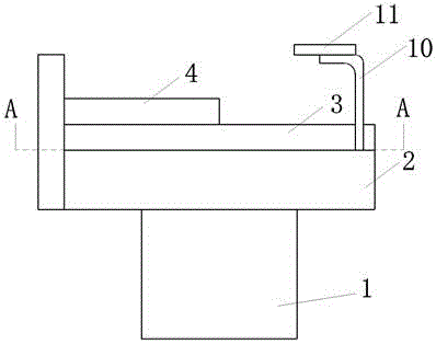 Extension-type hospital bed with dining table