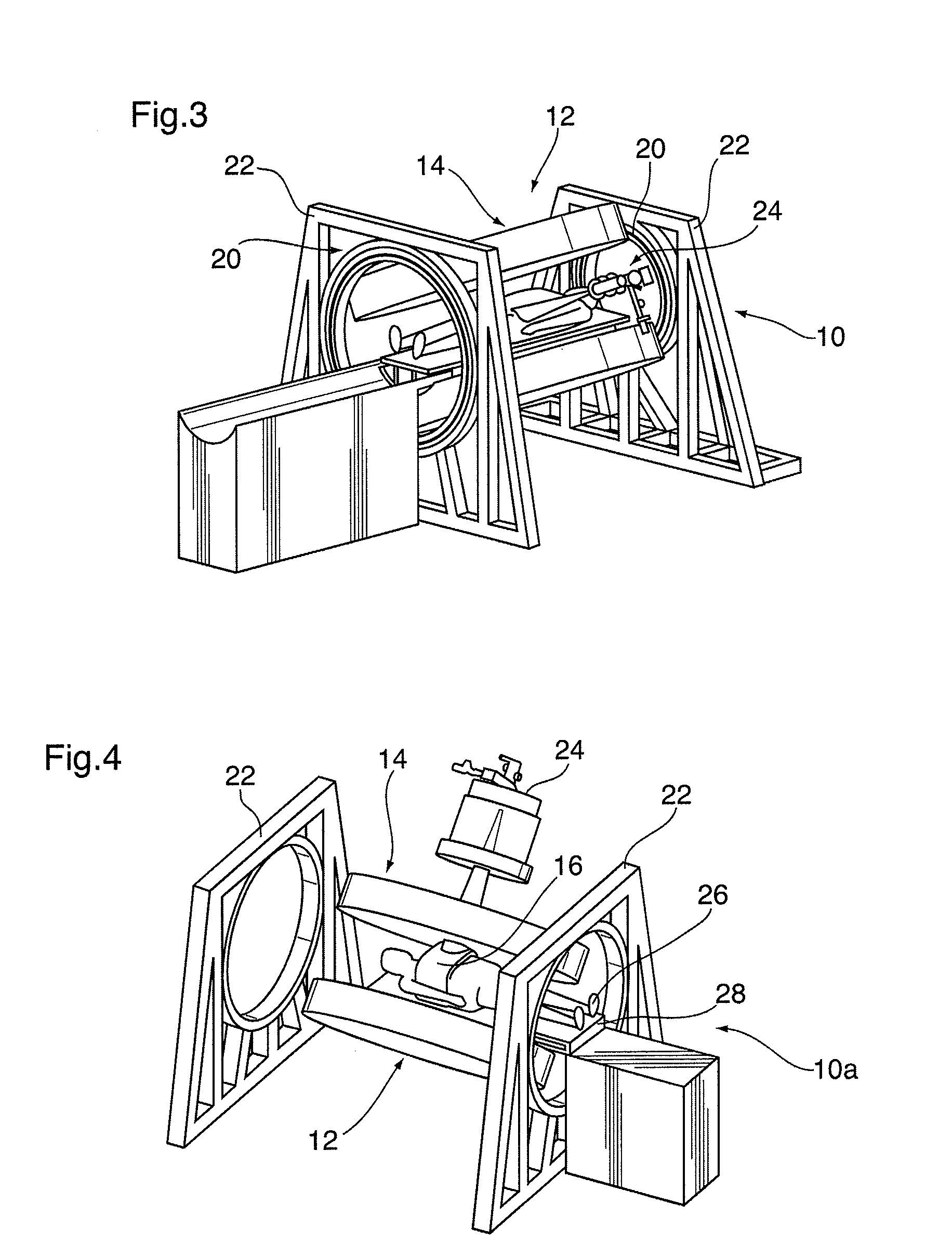Image guided radiation therapy system and shielded radio frequency detector coil for use therein