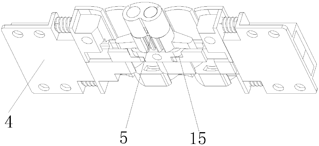 Simple two-shaft rotating mechanism with double teeth folded outwards