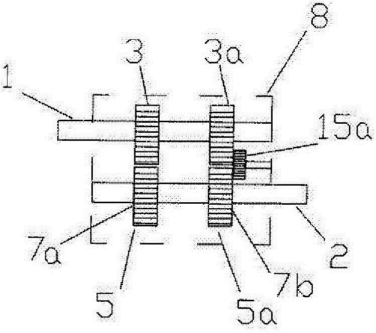 Device, transmission, and universal mechanical coupling of forces having different magnitudes and direction (d.t.u.m.c.)