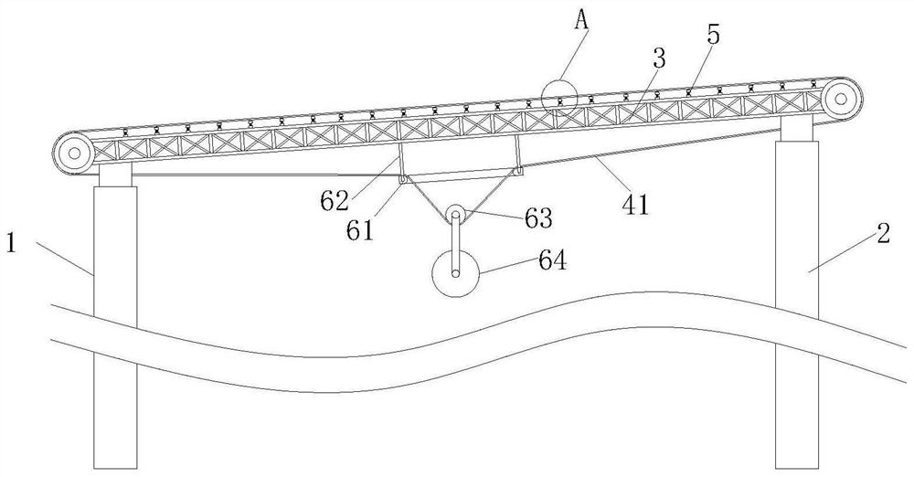 Steel structure conveying belt corridor