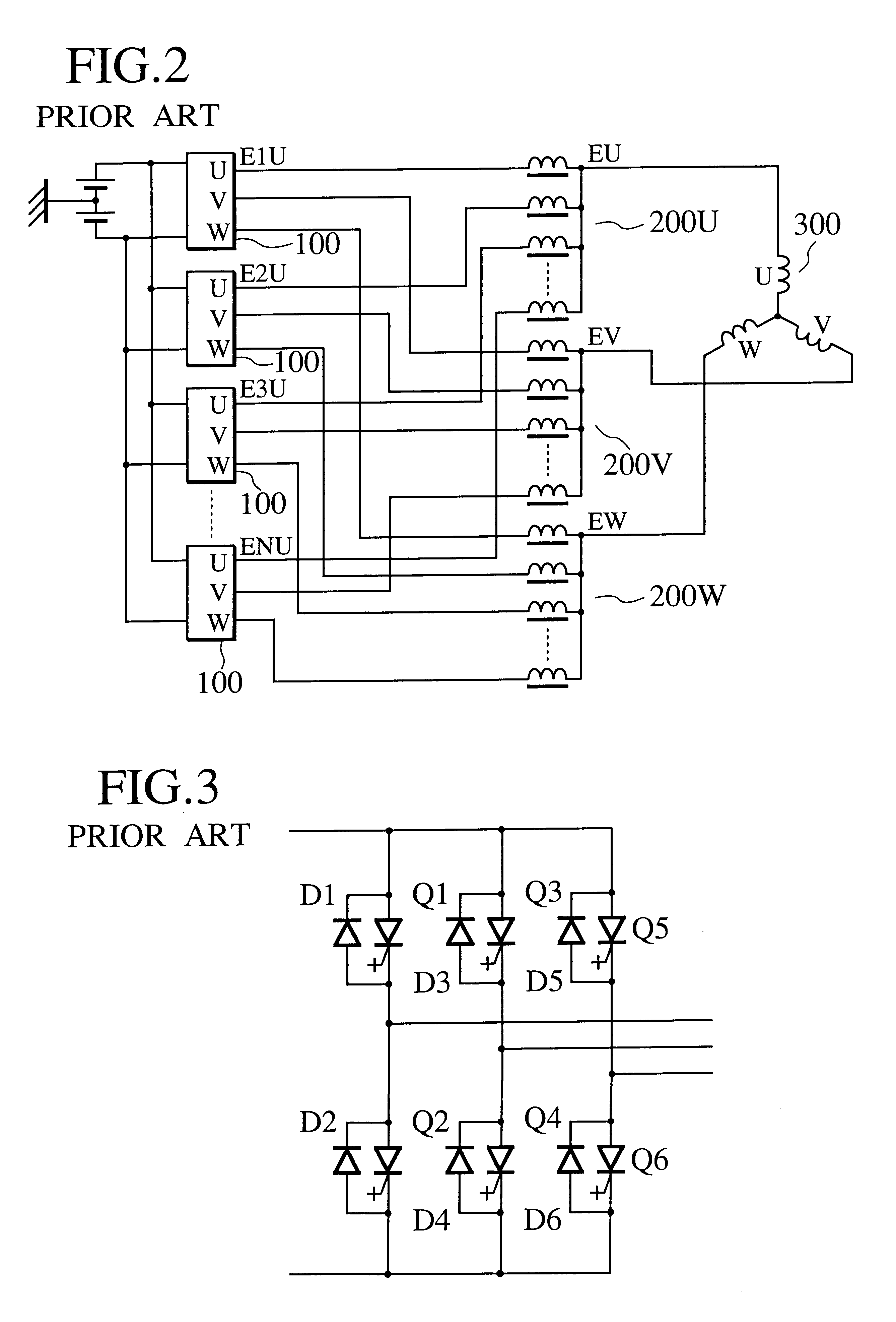 Power converting system multiplexed with voltage dividing transformers, the voltage transformers, and controller for the system