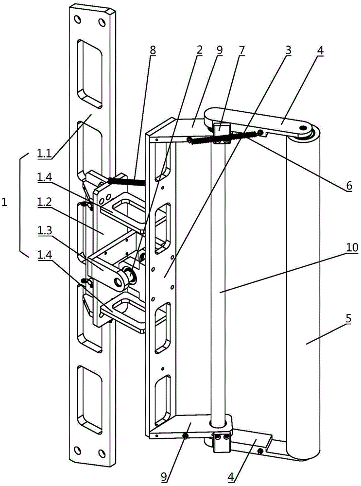 Roller type dust removing device