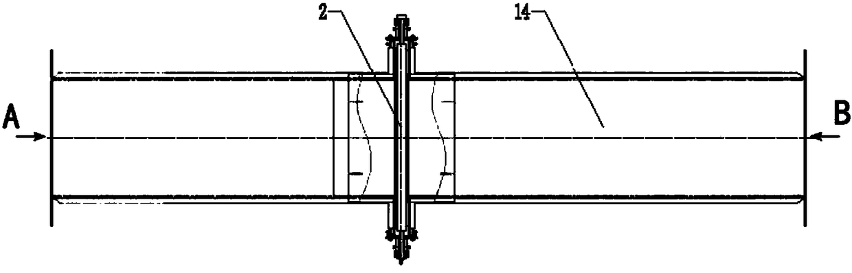 Super long muffle tank of horizontal steel strip annealing furnace