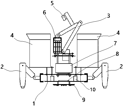 Hexapod robot for fruit and vegetable picking and operating method thereof