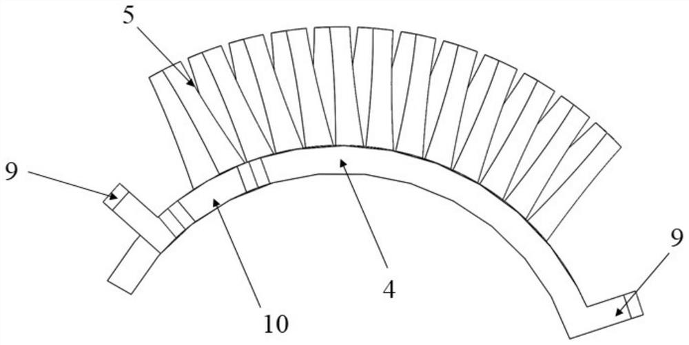 A spiral turbulence suppression device for marine risers