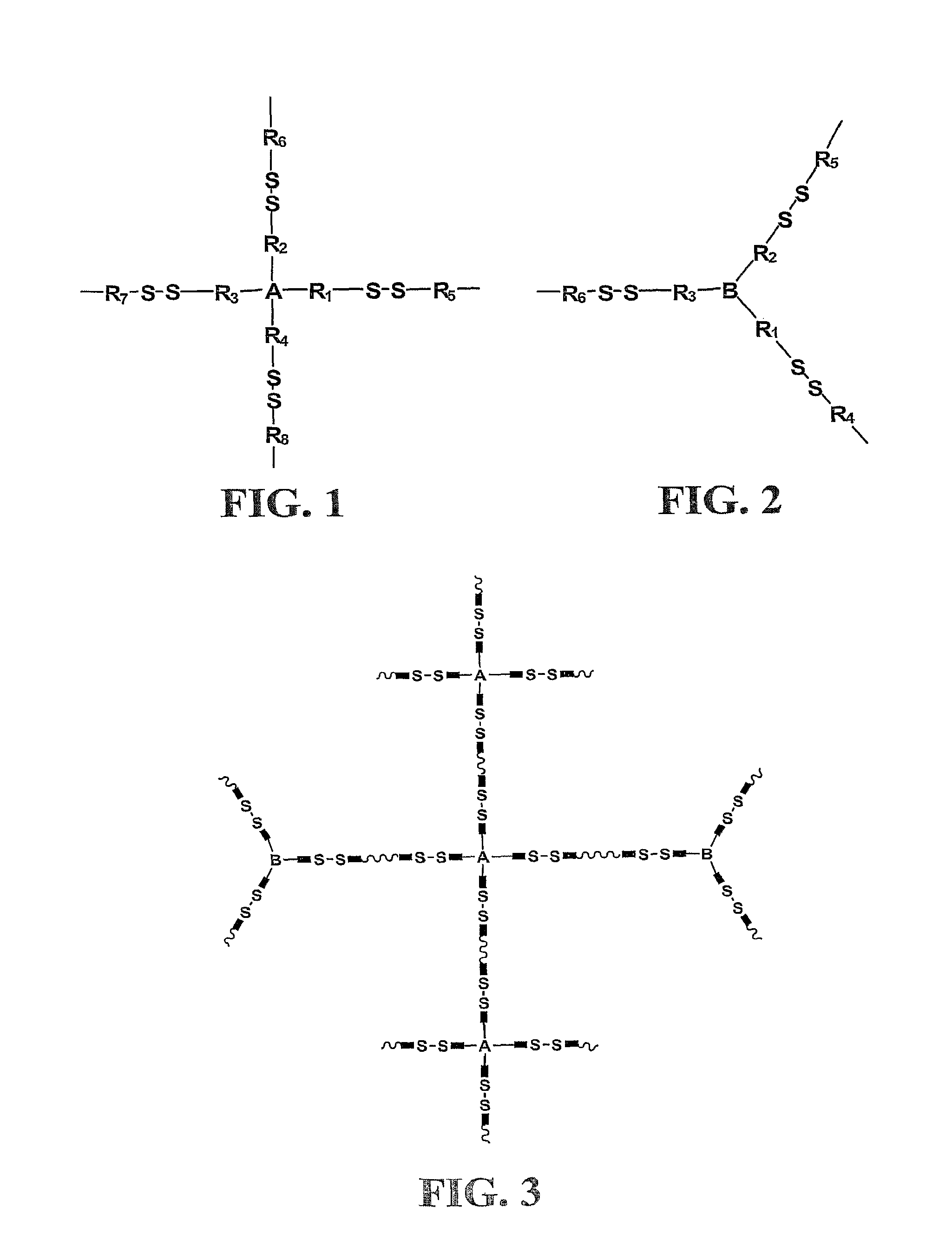 Crosslinking branched molecule through thiol-disulfide exchange to form hydrogel