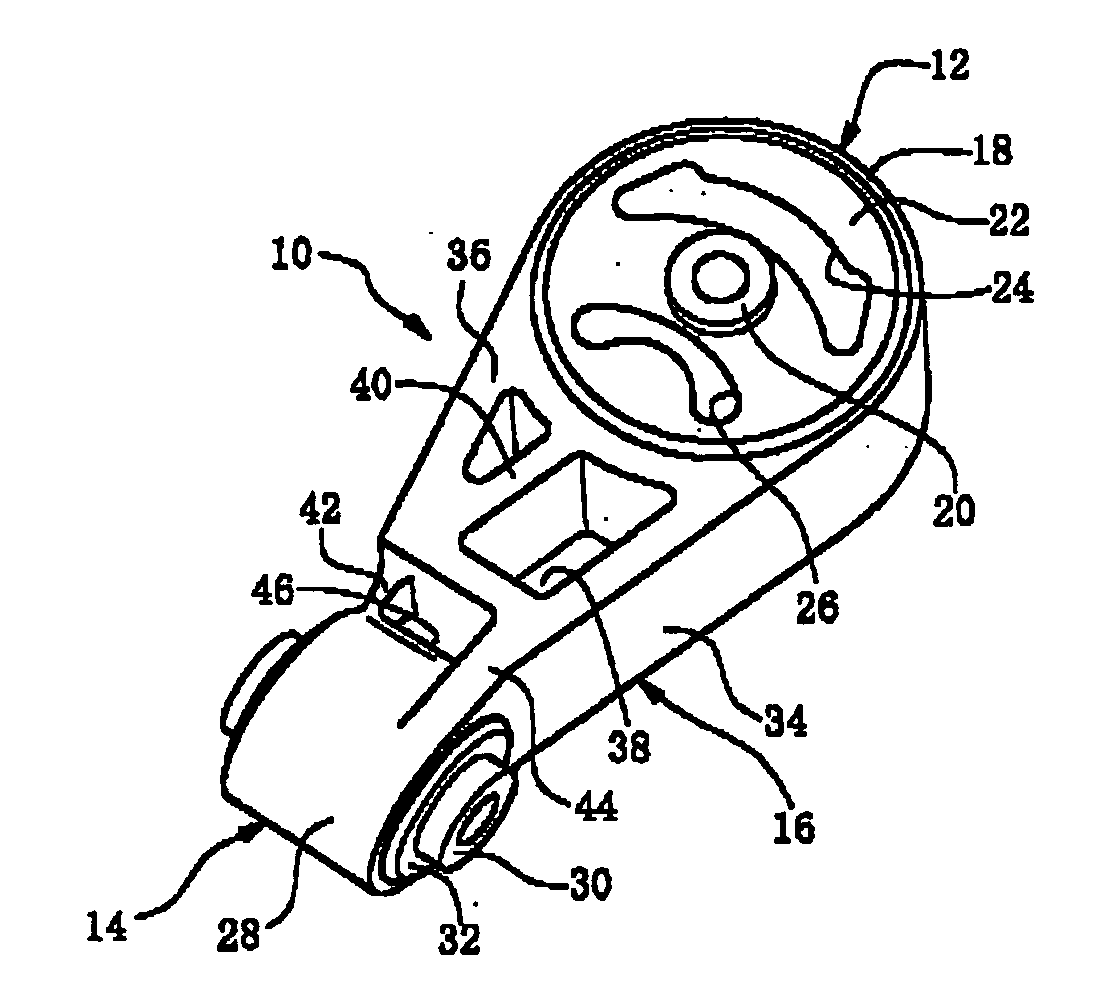 Resin torque rod and method of producing the same