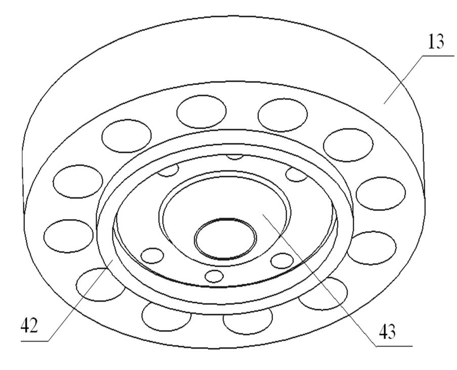 Right-angle milling head for compensating coaxial errors