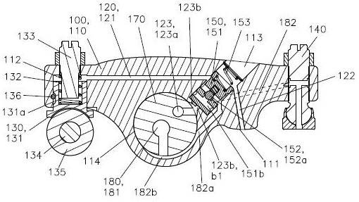 Self-resetting single-valve double-piston hydraulic driving device and method for overhead cam engine