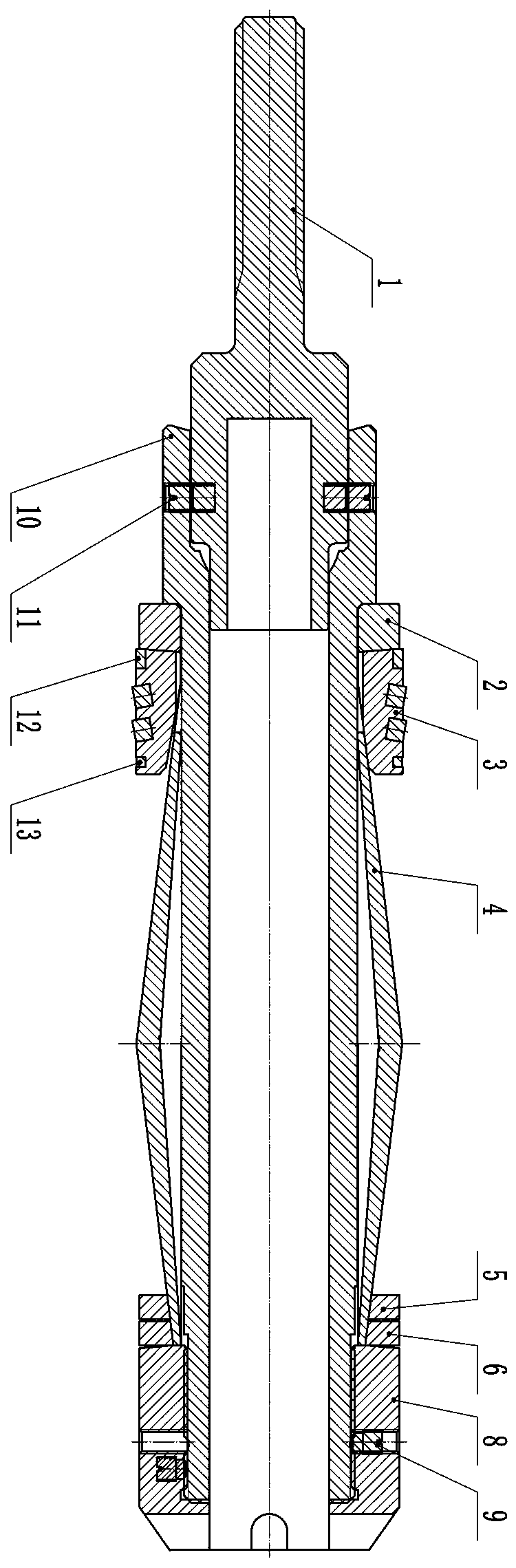 Full-metal single-slip soluble large-drift-diameter bridge plug