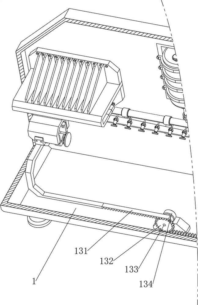 Wooden building beam column painting equipment