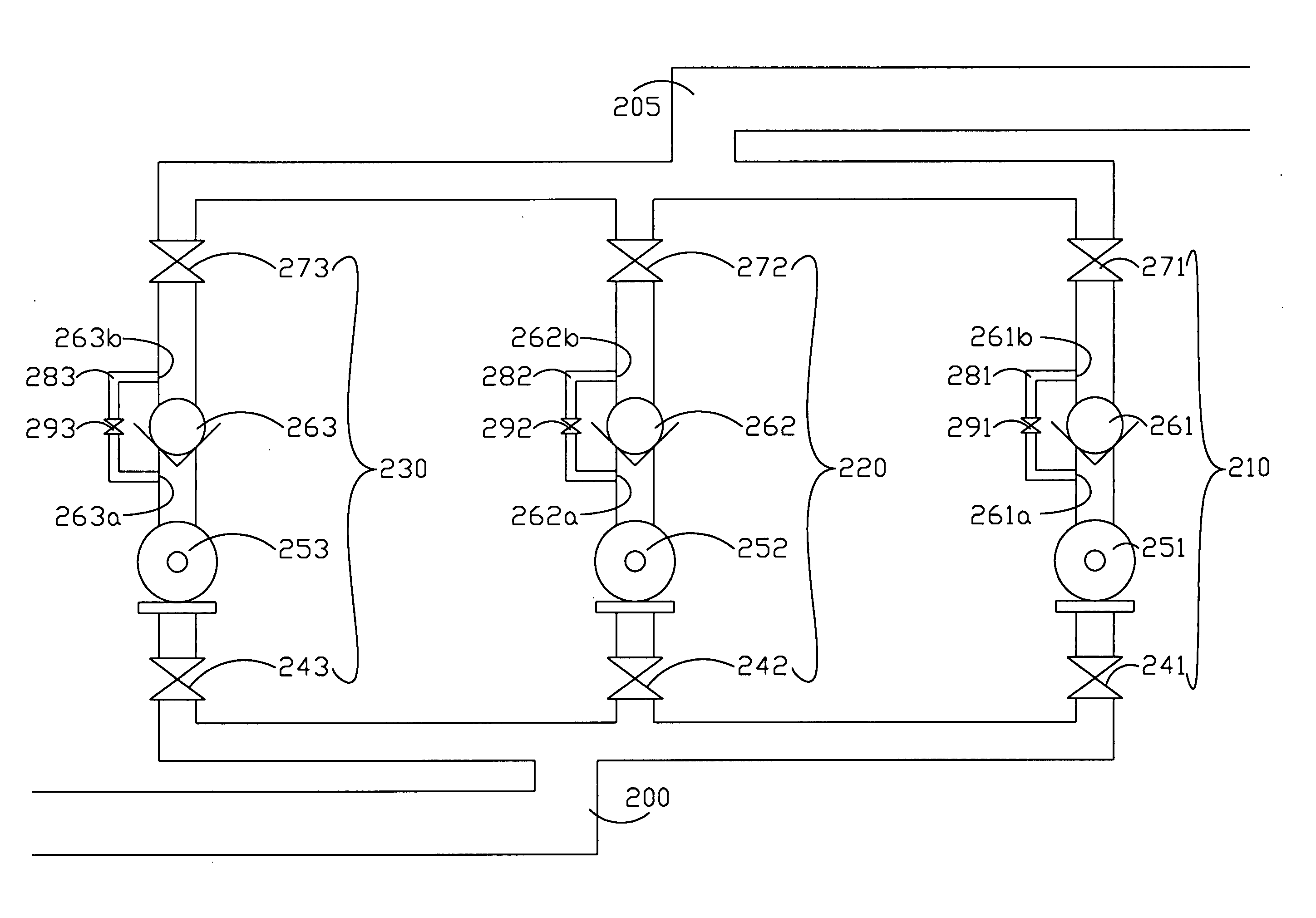 Auto cycled pipeline system