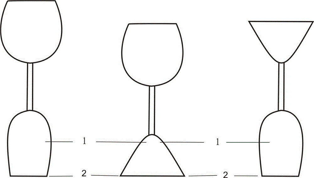 Double-end goblet