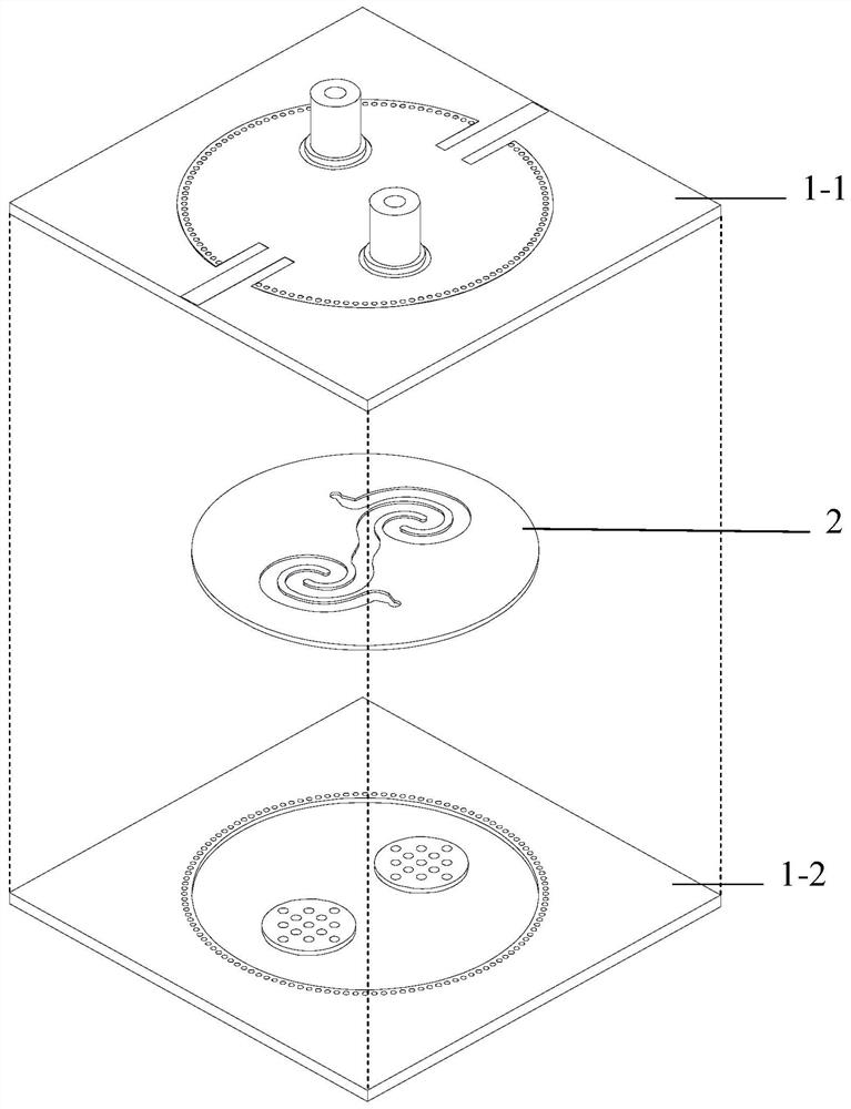 Microwave sensor based on double-entry resonant cavity and microfluidic technology