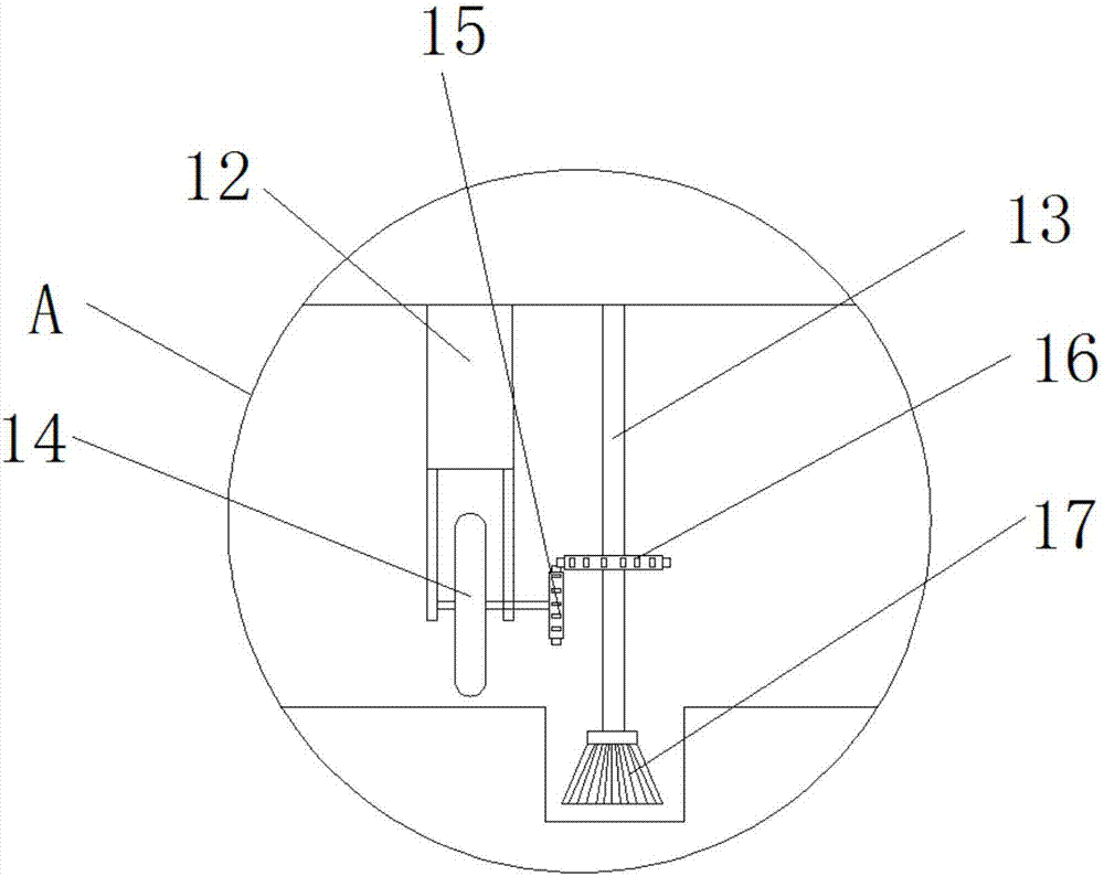 Chip removal device for lathe bed of numerical control machine tool