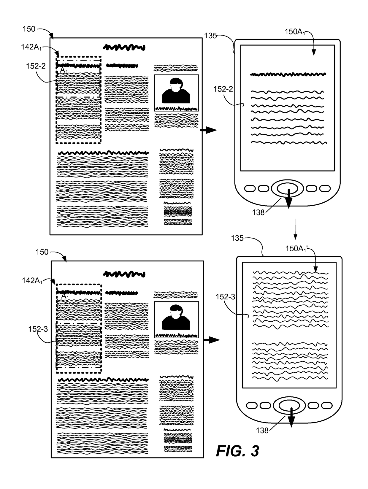 Paginated viewport navigation over a fixed document layout