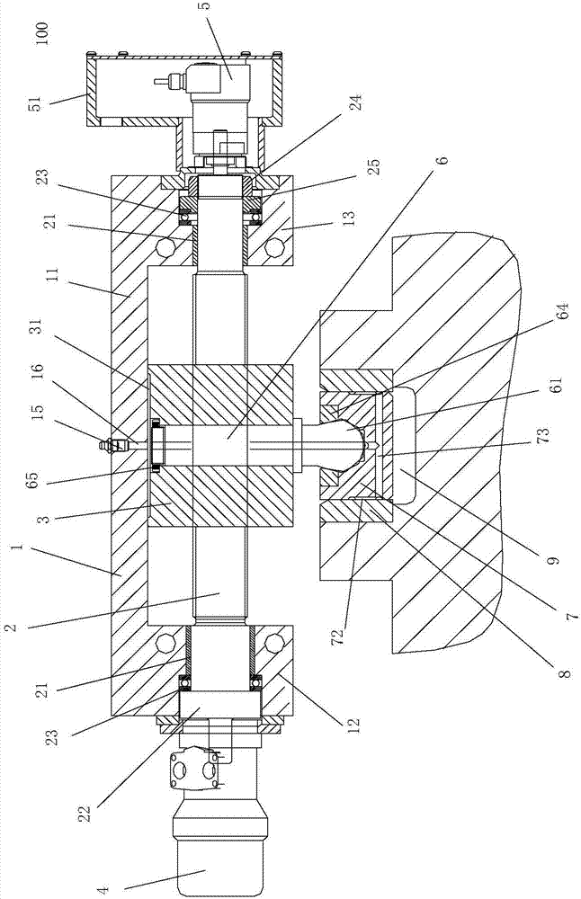 Cross-rolling feed angle adjustment device