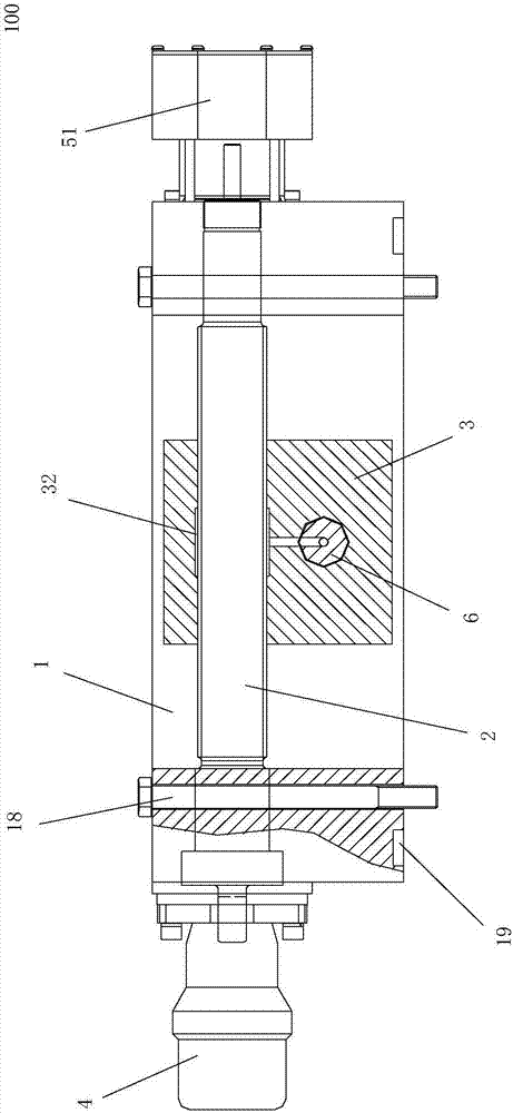 Cross-rolling feed angle adjustment device
