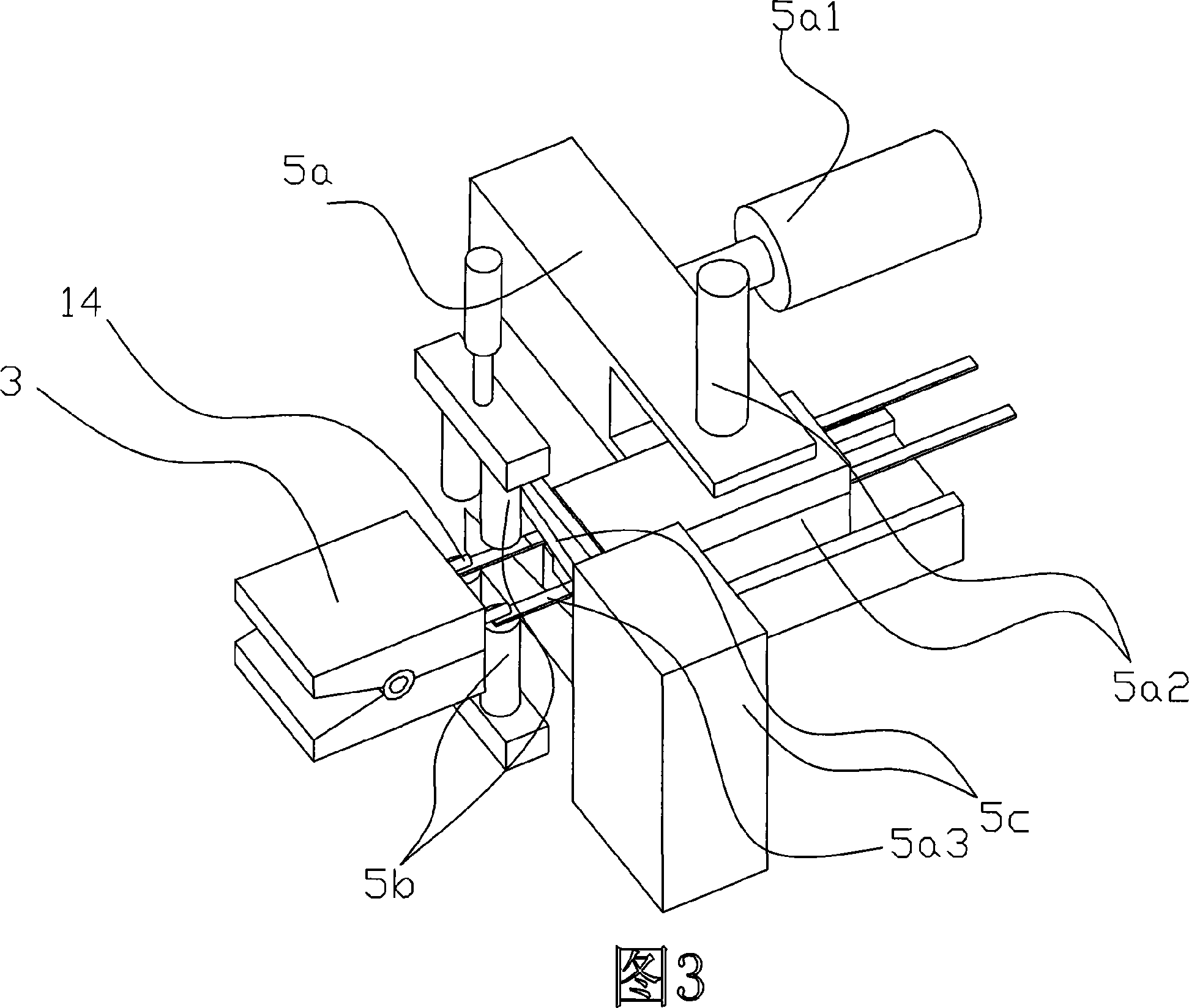 Multi-position continuous lamp head and filament component production device