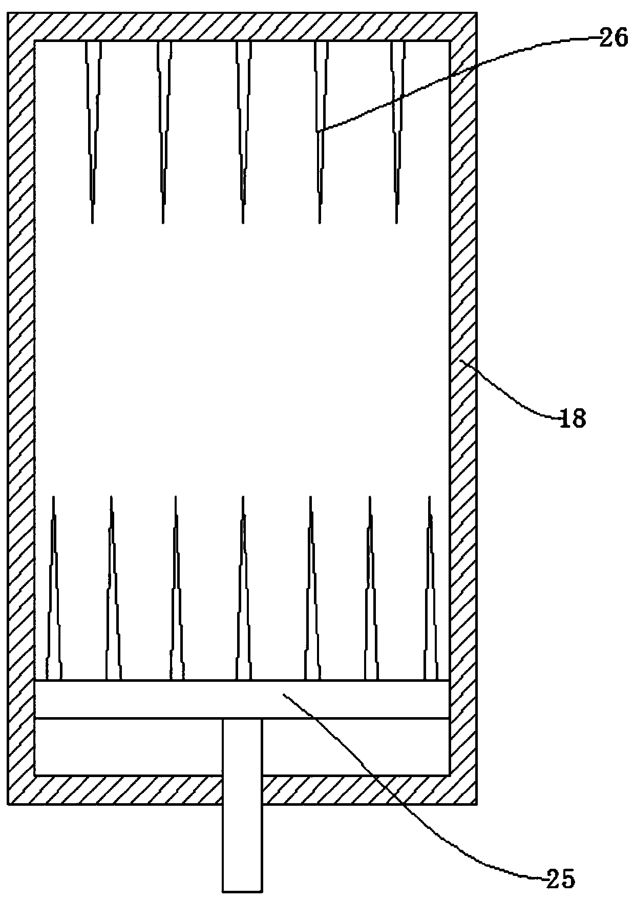 Environment-friendly street lamp garbage distributing device