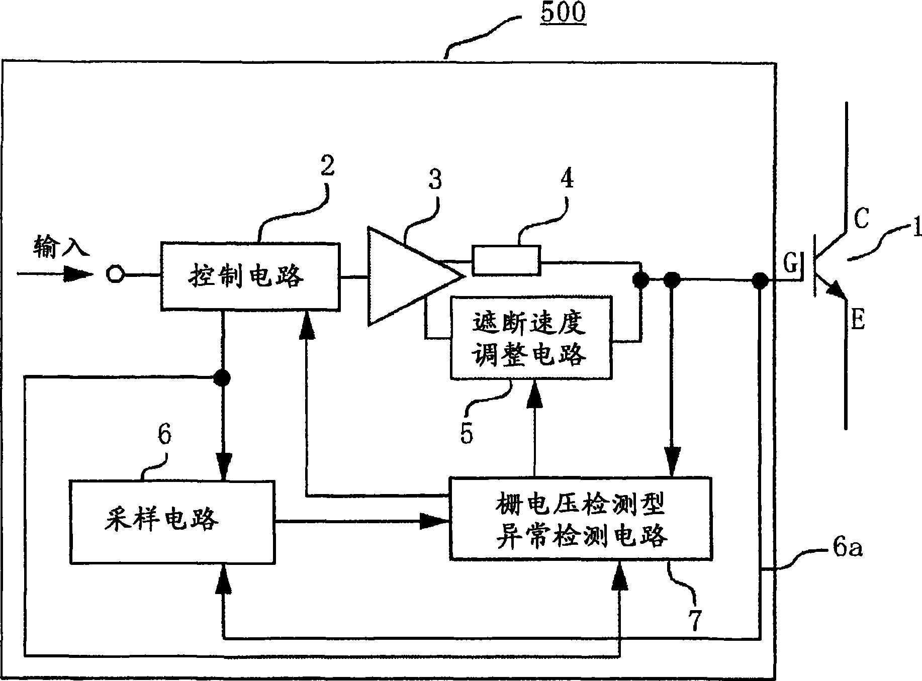 Driving circuit for semiconductor element