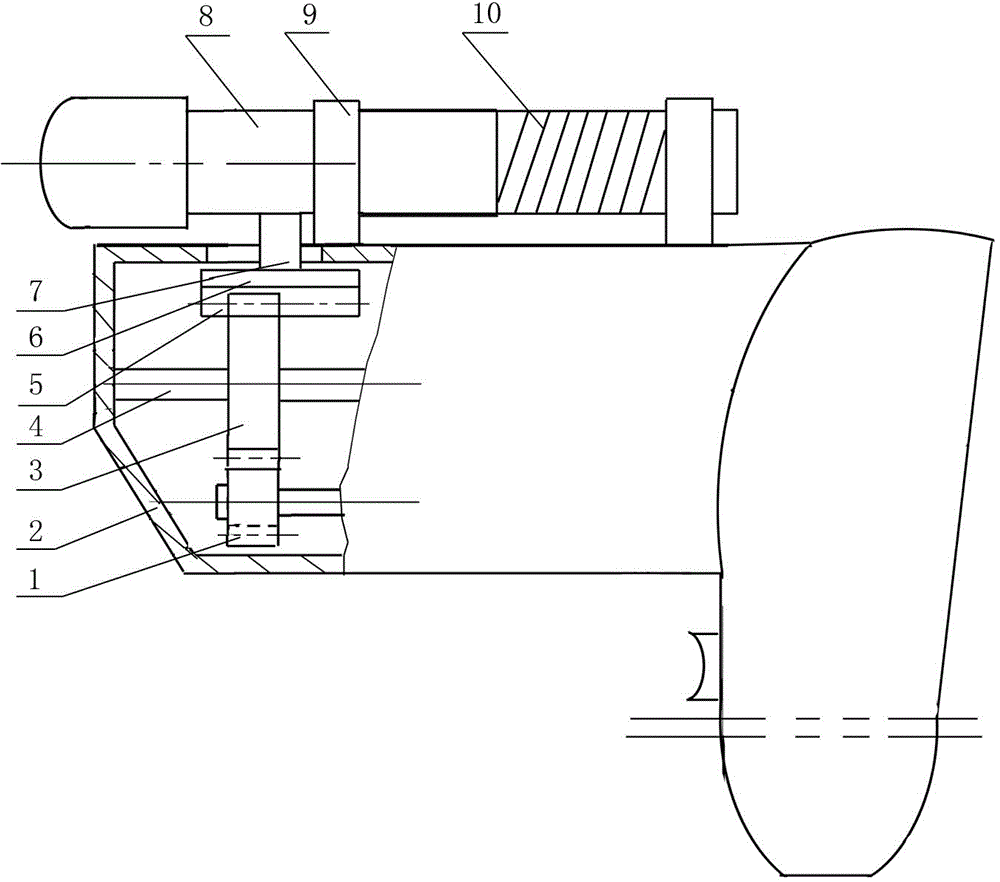 Transmission structure of blind rivet gun