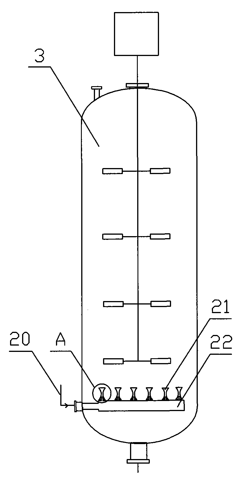 Device for producing long carbon chain diacid by biological fermentation process