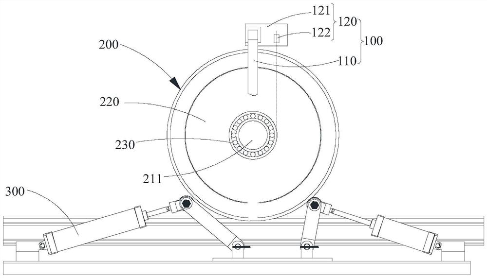 Automatic identification device, rail wagon wheel set derusting machine and identification method