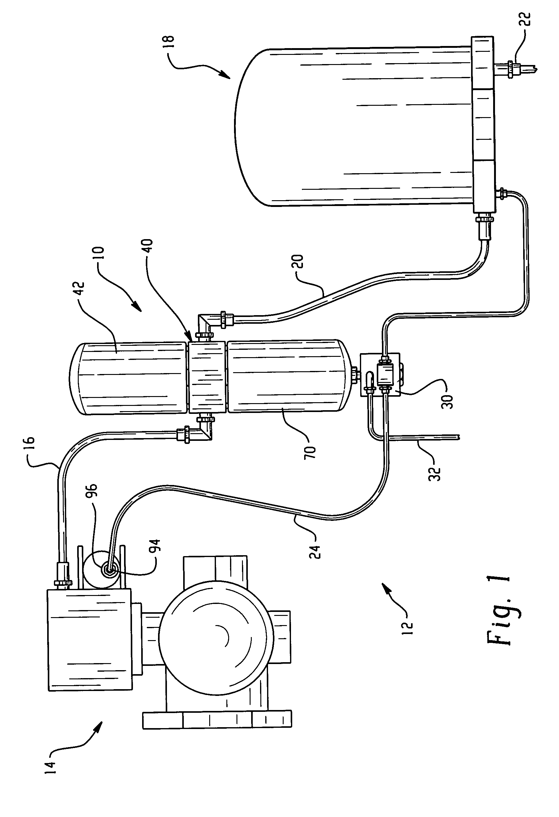 Oil separator for vehicle air system