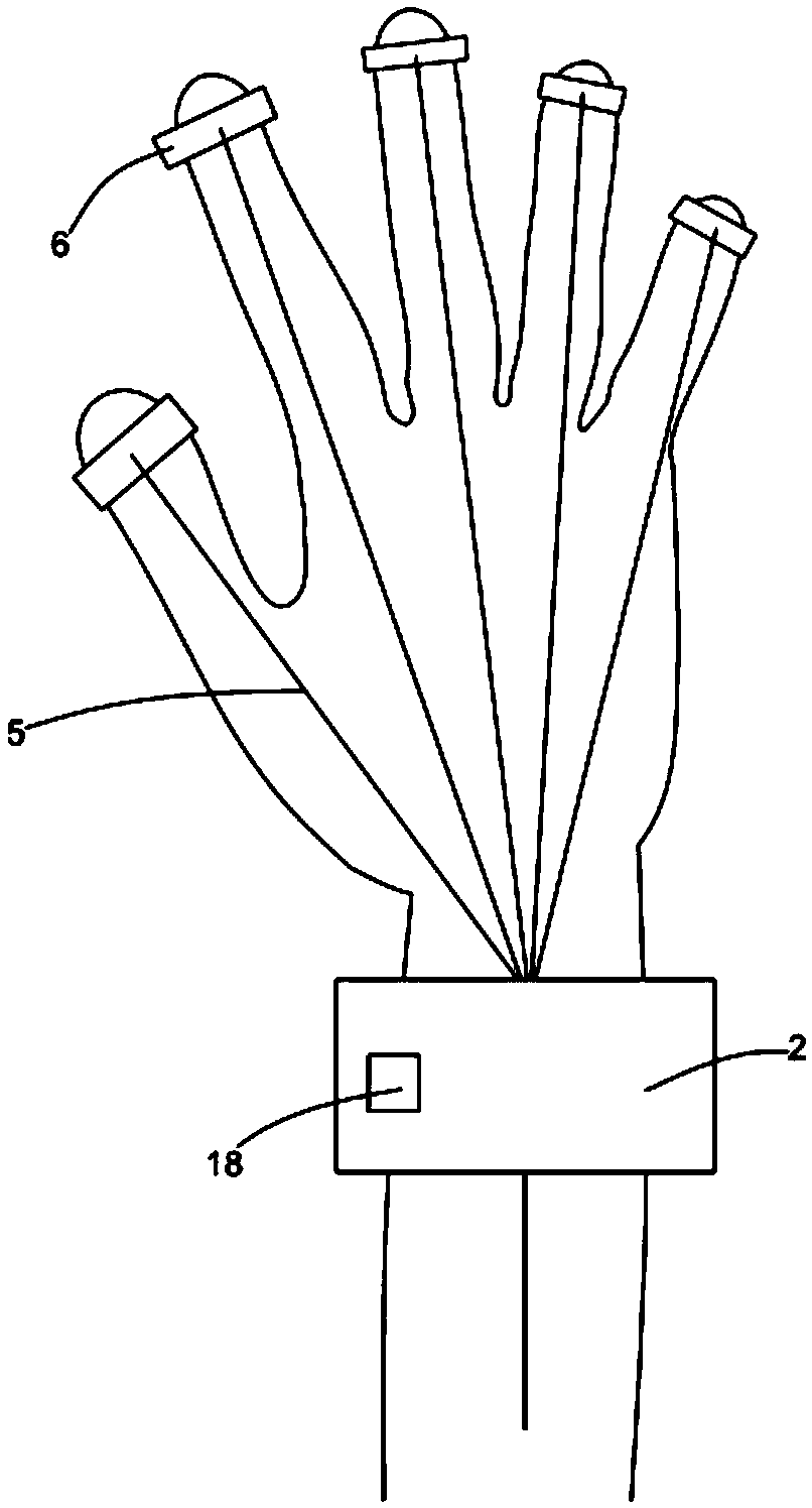 Self-help finger flexion exercising and auxiliary massaging device for patients with stroke