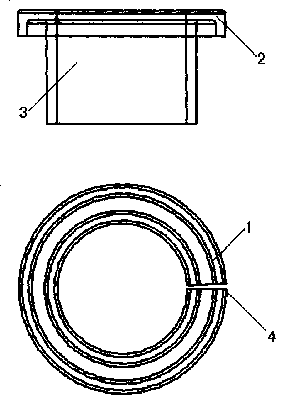 Air conditioner tubing circular lid structure
