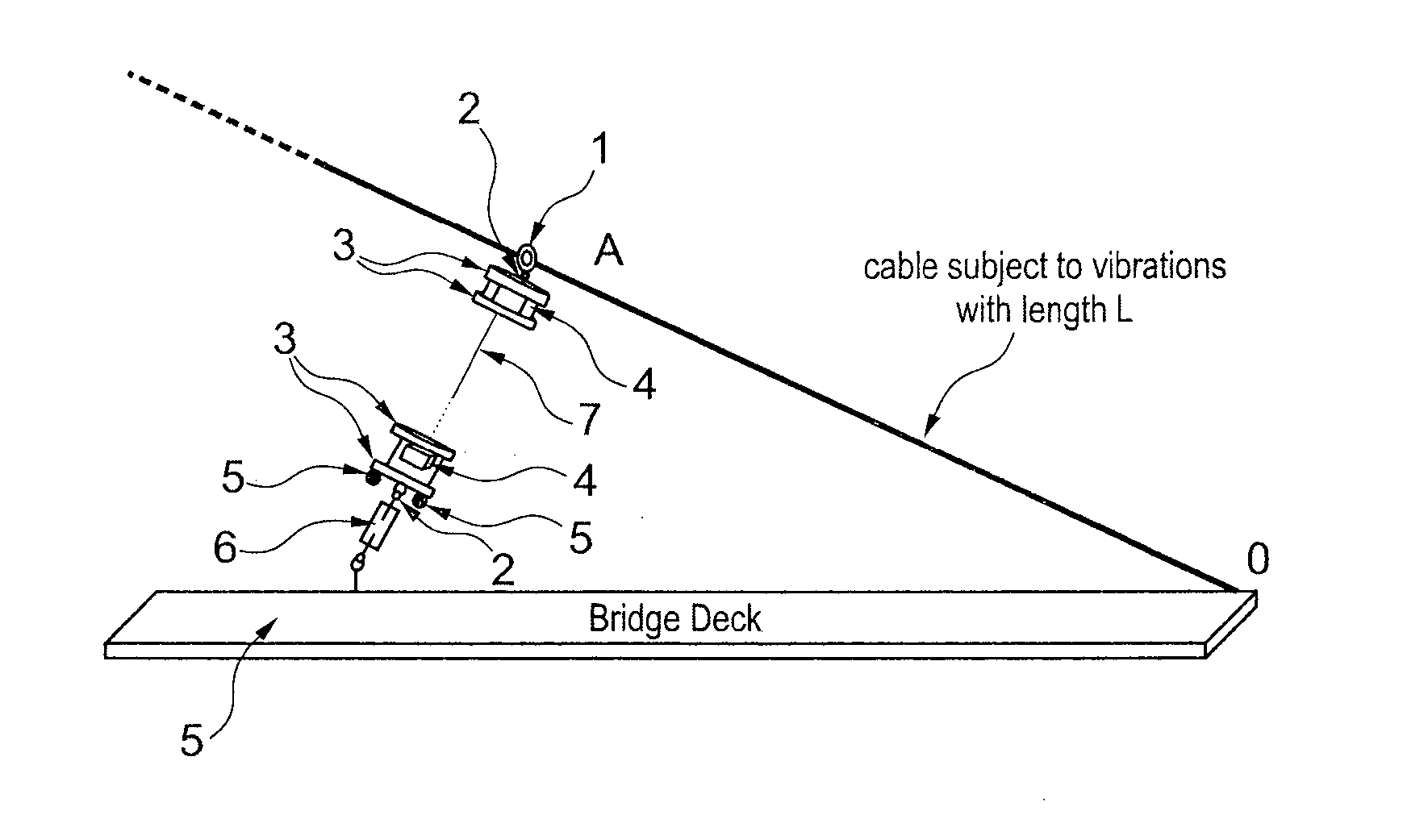 Method for protecting taut cables from vibrations