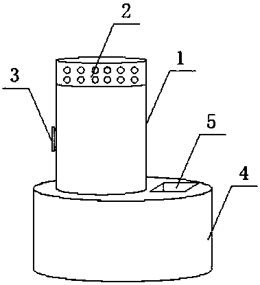 Device for removing redundant gypsum on surface of building material