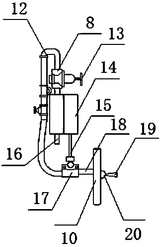 Device for removing redundant gypsum on surface of building material