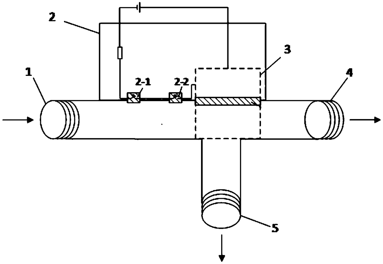 Water flow dividing device based on temperature control