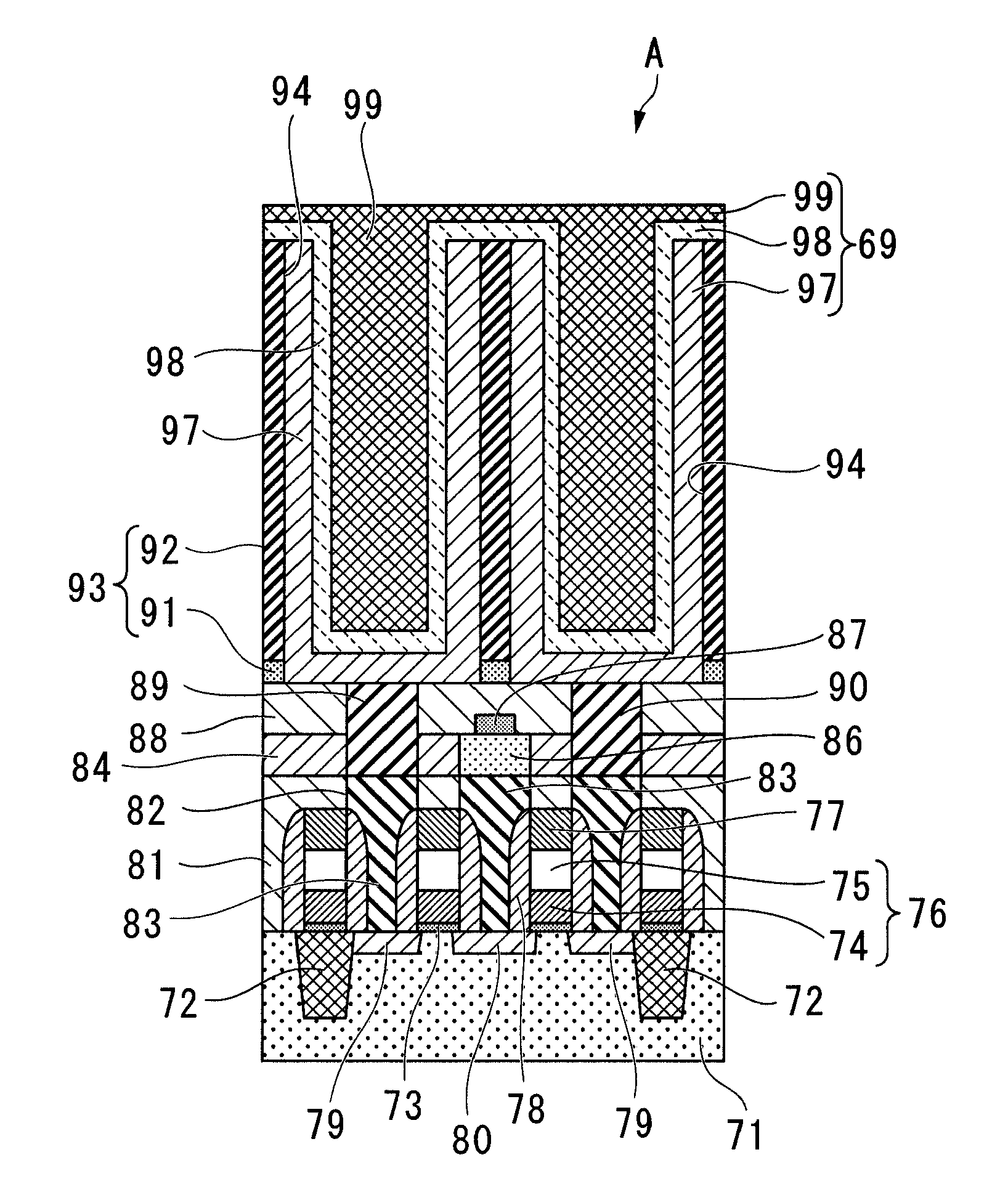 Insulator film, capacitor element, dram and semiconductor device