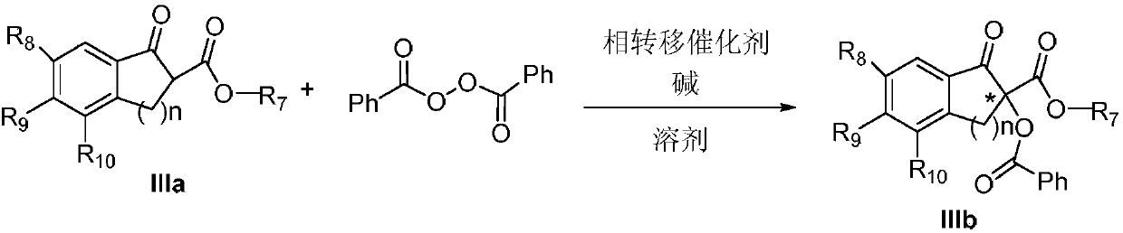 Method for achieving asymmetrical alpha-benzoylation through phase-transfer catalysis of beta-keto ester