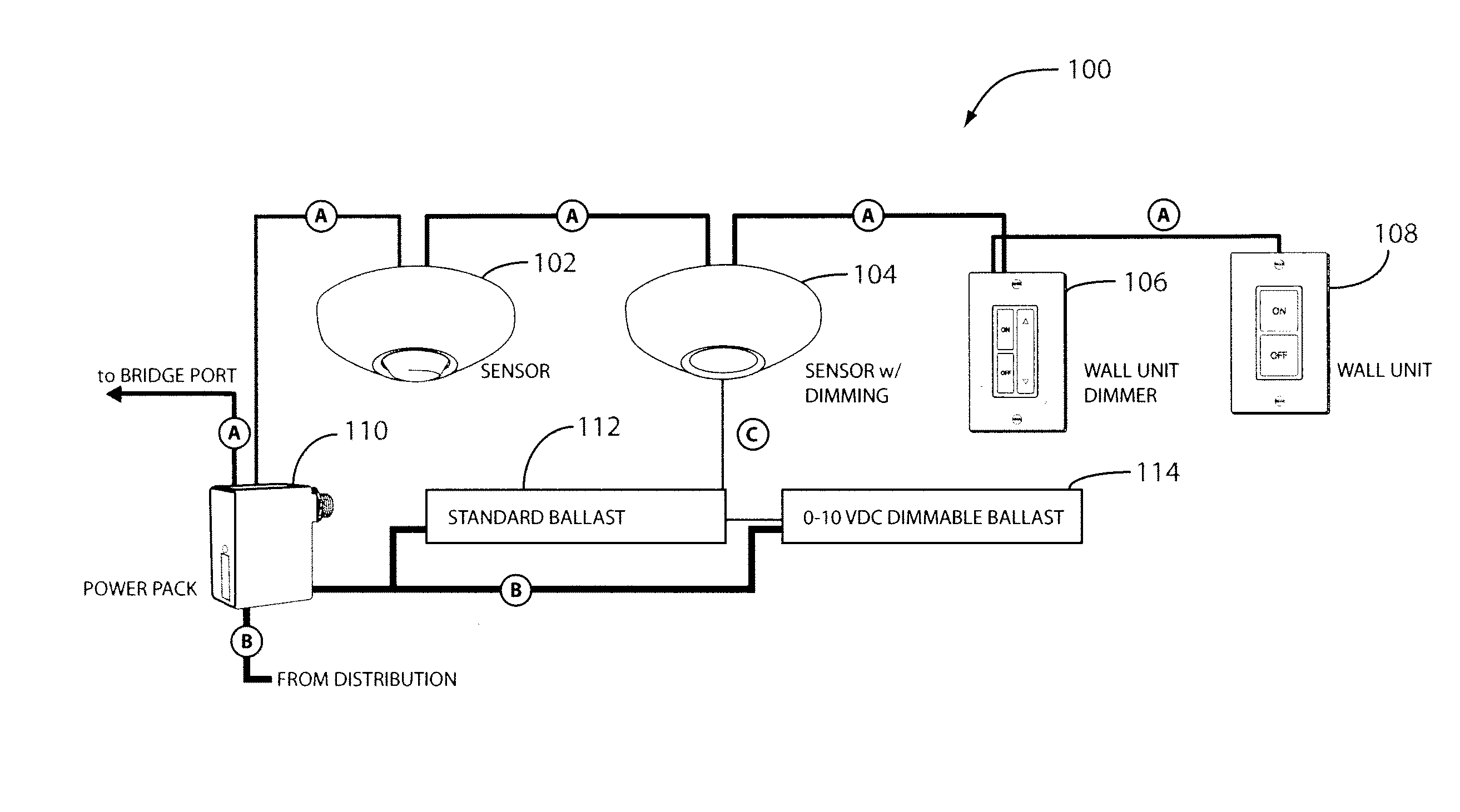 Networked, wireless lighting control system with distributed intelligence