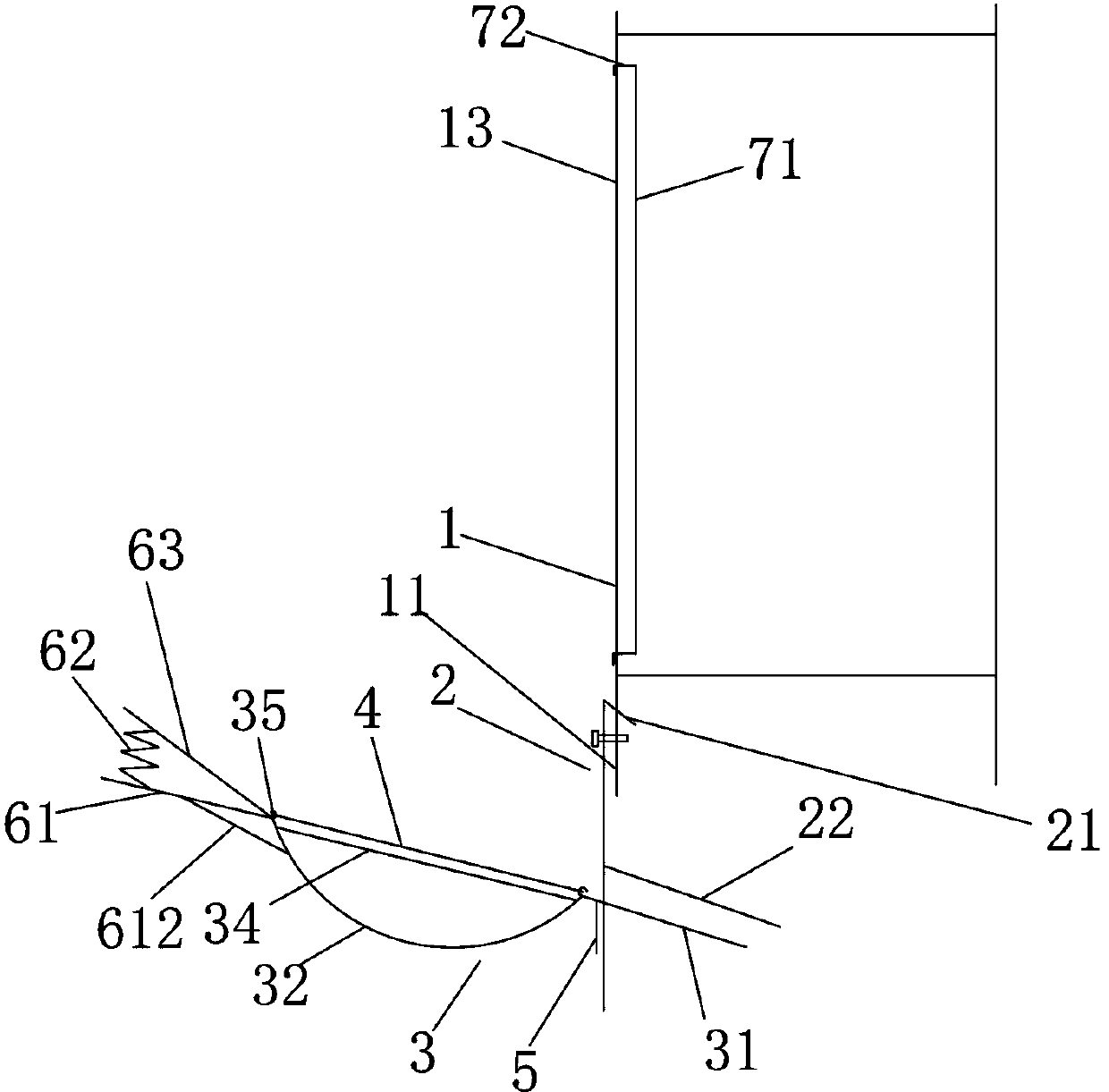 Safe and easily-assembled-disassembled climbing formwork structure