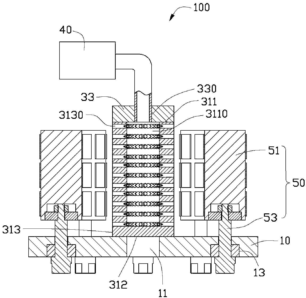 Etching device